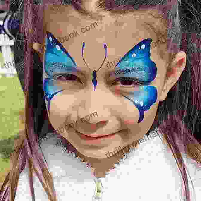 A Child With A Butterfly Face Painting, Featuring Easy To Follow Steps And Vibrant Colors. Fun Face Painting Ideas For Kids: 40 Step By Step Demos