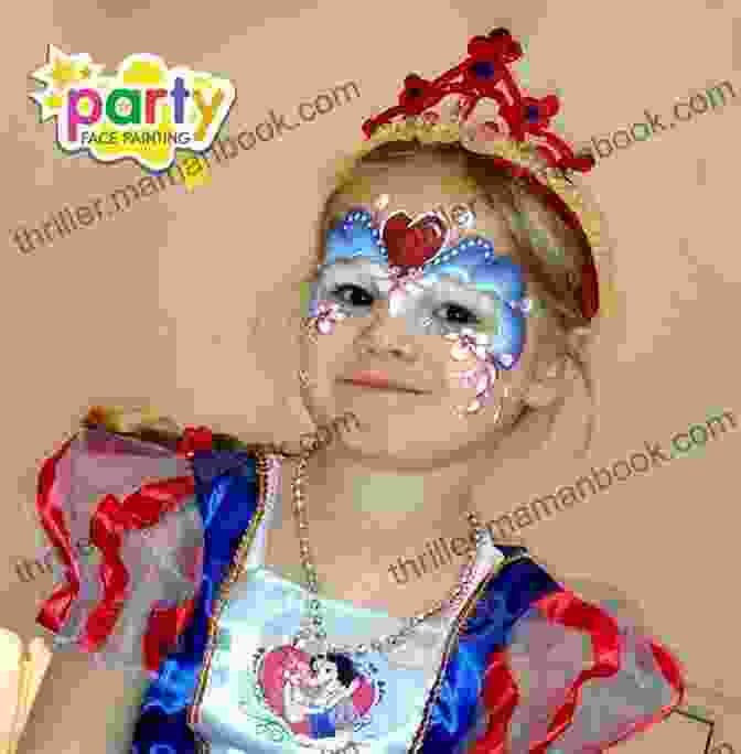 A Child With A Snow White Face Painting, Capturing The Essence Of The Beloved Princess With Delicate Details. Fun Face Painting Ideas For Kids: 40 Step By Step Demos