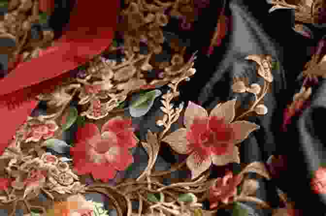 A Close Up Of A Luxurious Silk Fabric With Intricate Embroidery Textiles (2 Downloads) Sara B Marcketti