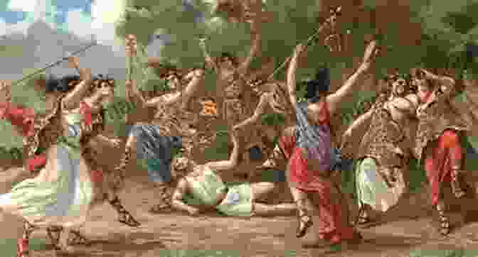 A Depiction Of A Scene From The Bacchae, Showing A Group Of Women Dancing And Celebrating In A Dionysian Frenzy. Three Plays Euripides