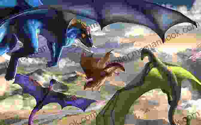 A Group Of Dragons Flying Over The Planet Pern A Gift Of Dragons (Pern)