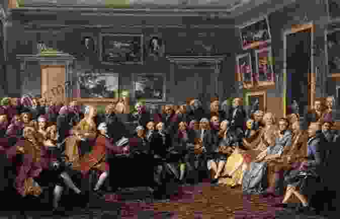 A Painting Depicting The Philosophers And Scientists Of The Enlightenment Era. A People S History Of The World: From The Stone Age To The New Millennium