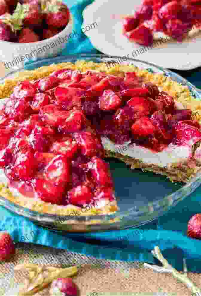 A Photo Of A Cool Whip Pie With A Graham Cracker Crust And Topped With Strawberries. Decadent Cool Whip Recipes: Many Fluffy Goodies For Your Pampering