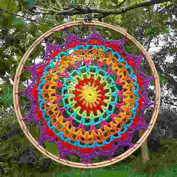 A Stunning Dream Catcher By Annie Crochet, Featuring Intricate Crochet Work And Vibrant Beads. Dream Catchers (Annie S Crochet)