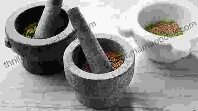 A Variety Of Herbs And Spices In A Mortar And Pestle The Skinnytaste Cookbook: Light On Calories Big On Flavor