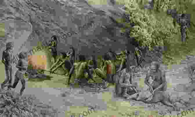 Hominids Gathering Around A Fire A Short History Of The World By H G Wells: With Original Illustrations The World In Space The World In Time The Beginnings Of Life The Age Of Fishes The Age Of The Coal Swamps And More