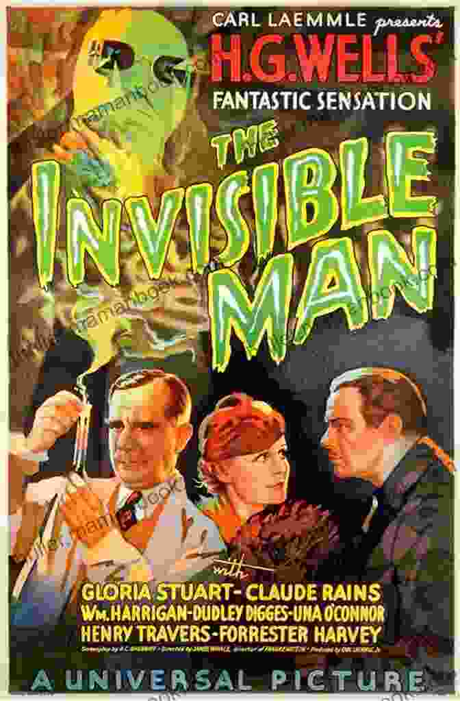 Poster From The Film Adaptation Of H.G. Wells' 'The Invisible Man' The Complete Novels Of H G Wells (Over 55 Works: The Time Machine The Island Of Doctor Moreau The Invisible Man The War Of The Worlds The History Polly The War In The Air And Many More )