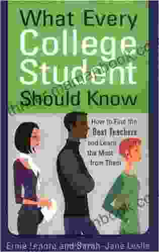 What Every College Student Should Know: How To Find The Best Teachers And Learn The Most From Them